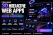 build 3d interactive web apps and modern UI experiences