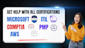 help you pass microsoft, AWS, comptia, pmp certification