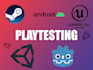 playtest and give critical feedback on your game