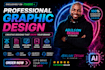 design professional social media posts and ai art