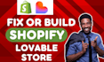 fix lovable shopify store build shopify lovable ai website