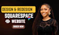 squarespace website design, squarespace website  redesign, squarespace design