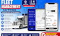 develop fleet management, realtime tracking, geofences, alerts website and app