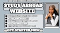 study abroad website, education consultant website, student recruitment website