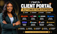 do client portal zapier n8n supabase xano stripe  airtable softr automation