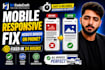 fix wordpress and mobile responsive issues on your website