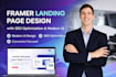 create a framer landing page design with SEO optimization and modern UI design