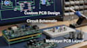 do custom pcb design, circuit schematic, and multilayer pcb layout