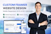 design a custom framer website with mobile responsive UI UX and SEO optimization