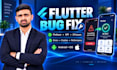 fix flutter app bugs, errors, crashes and firebase issues