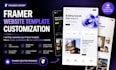 complete framer website template customization