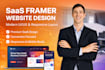 design a saas framer website with modern UI UX and responsive layout