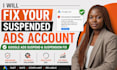 fix your suspended ads account, google ads suspend, suspension fix