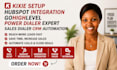 setup kixie CRM with klaviyo getresponse zoho pipedrive airtable n8n sales force