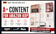 write high converting german amazon kdp description and a plus content