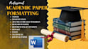 academic paper formatting, dissertation, journal article in apa, mla, chicago