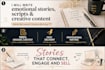 write emotional stories, scripts or creative content