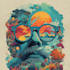 create a unique psychedelic surrealistic illustration for album cover