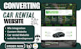 design a car rental website with booking feature and modern layout