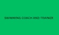 do swimming coach and trainer