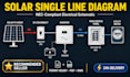 solar single line diagram, pv, inverter, battery, meter