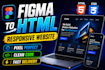 convert figma to responsive HTML CSS website