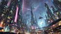 create high quality space art and futuristic space scenes