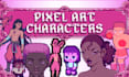 make high quality pixel art of characters