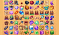 design pixel game icon, ui, hud, skill icon, ability, item props, game assets