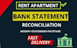 reconcile bank statement PDF to editable format