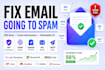 fix email going to spam, spf dkim dmarc setup