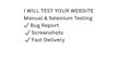 test your web app using selenium