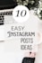 create 10 easy instagram post ideas for your brand