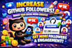 do increase social media github followers