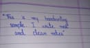 write neat handwritten notes
