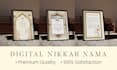 design marriage certificate, invitation card, borders