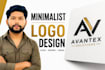 design modern minimalist logo for your bussiness