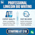 write a professional linkedin profile bio and summary