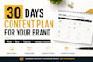 create a premium social media content calendar