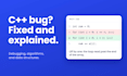 debug your cpp code and explain algorithms