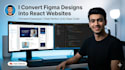 convert figma to react  HTML CSS responsive frontend