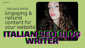 write SEO optimized italian blog posts for your website