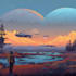 make sci fi illustration and sci fi sci fi illustration art