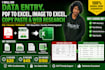 do professional data entry and web research for you