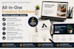 design aesthetic logo , web design , write content