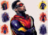 draw a superhero pop art portrait