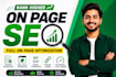 do onpage SEO optimization for your wordpress website