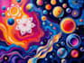 create magical abstract art, psychedelic, surrealism, cubism