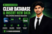 clear database and insert new data