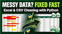 do excel data cleaning and formatting using python